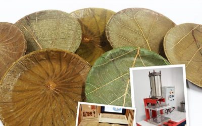 เครื่องอัดขึ้นรูปใบไม้